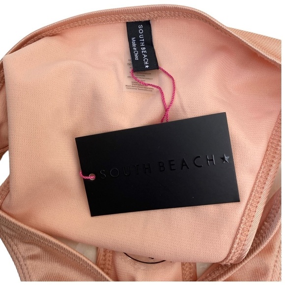 NWT South Beach Bikini Size 4 Peach Pink Swimwear - Picture 13 of 13